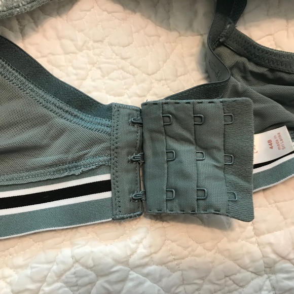 Cacique cotton boost plunge dusky green lace bra (44B) - Picture 6 of 11